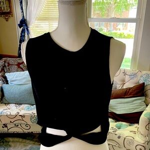 Woman’s Black Tank Crop Top